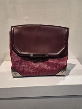 Alexander Wang Burgundy and Dark Brown Leather Crossbody